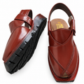 Handcrafted Mustard Shine Quetta Norozi Chappal with Double Sole